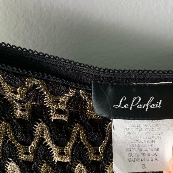 Vintage Le Parfait Knit Brown and Black Skirt Women's Size Small S - Picture 3 of 5